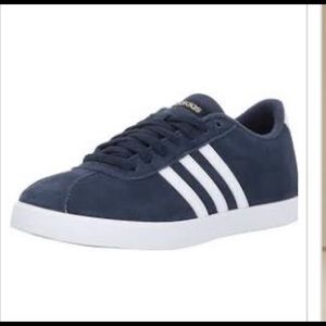 Adidas courtset Navy suede sneaker size 9